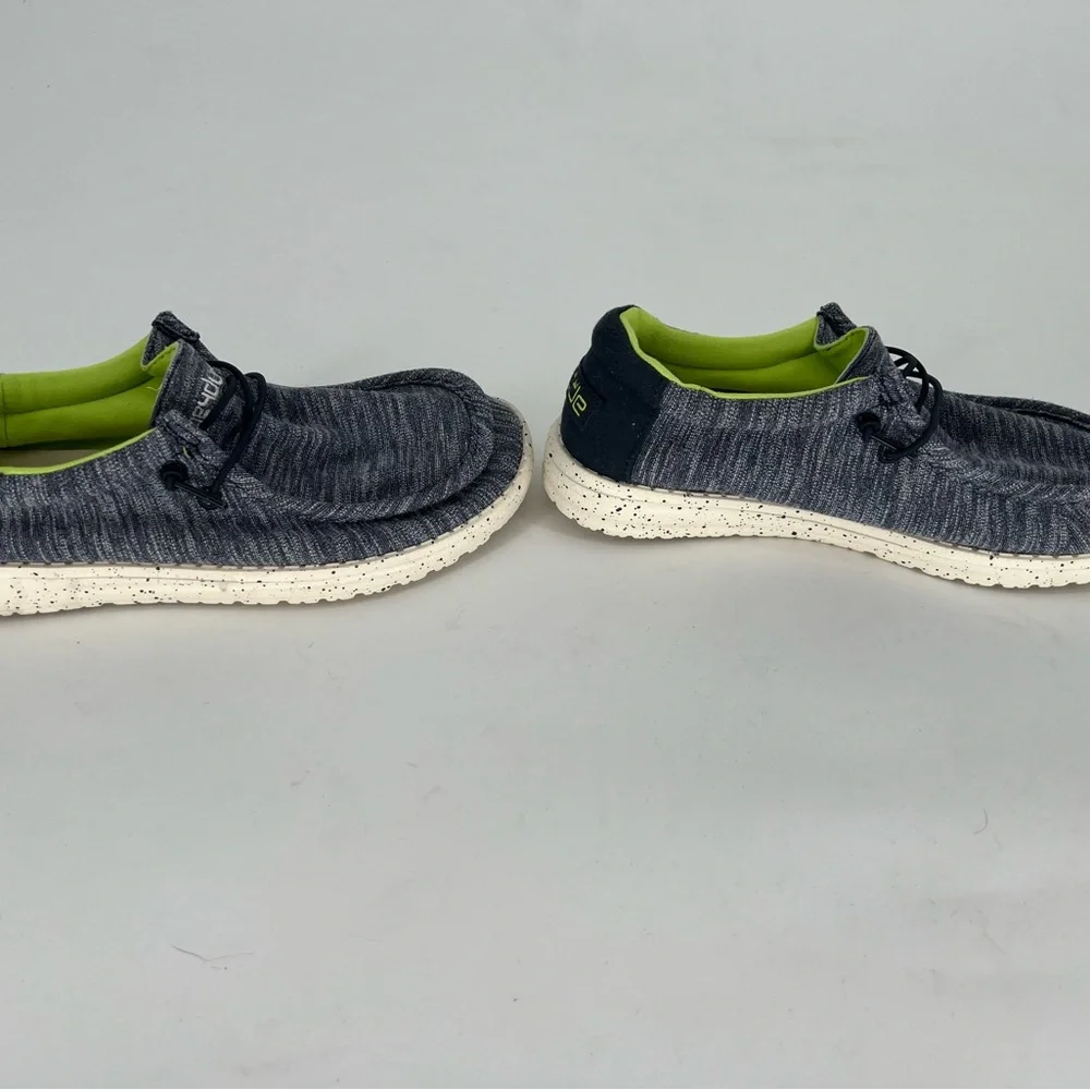 Youth Hey Dudes Wally Stretch Y5 in Navy Speckle.